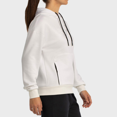 tienda de padel Madrid, tienda de padel online, tienda de padel españa, tienda de padel en linea, SUDADERA BULLPADEL BEFAS BLANC