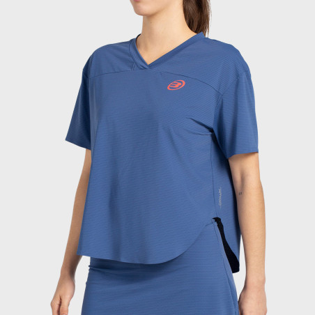 MAGLIETTA BULLPADEL BELVIS BLU OMBRETTO