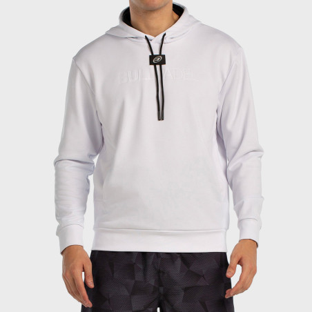 tienda de padel Madrid, tienda de padel online, tienda de padel españa, tienda de padel en linea, SUDADERA BULLPADEL BINEE BLANC