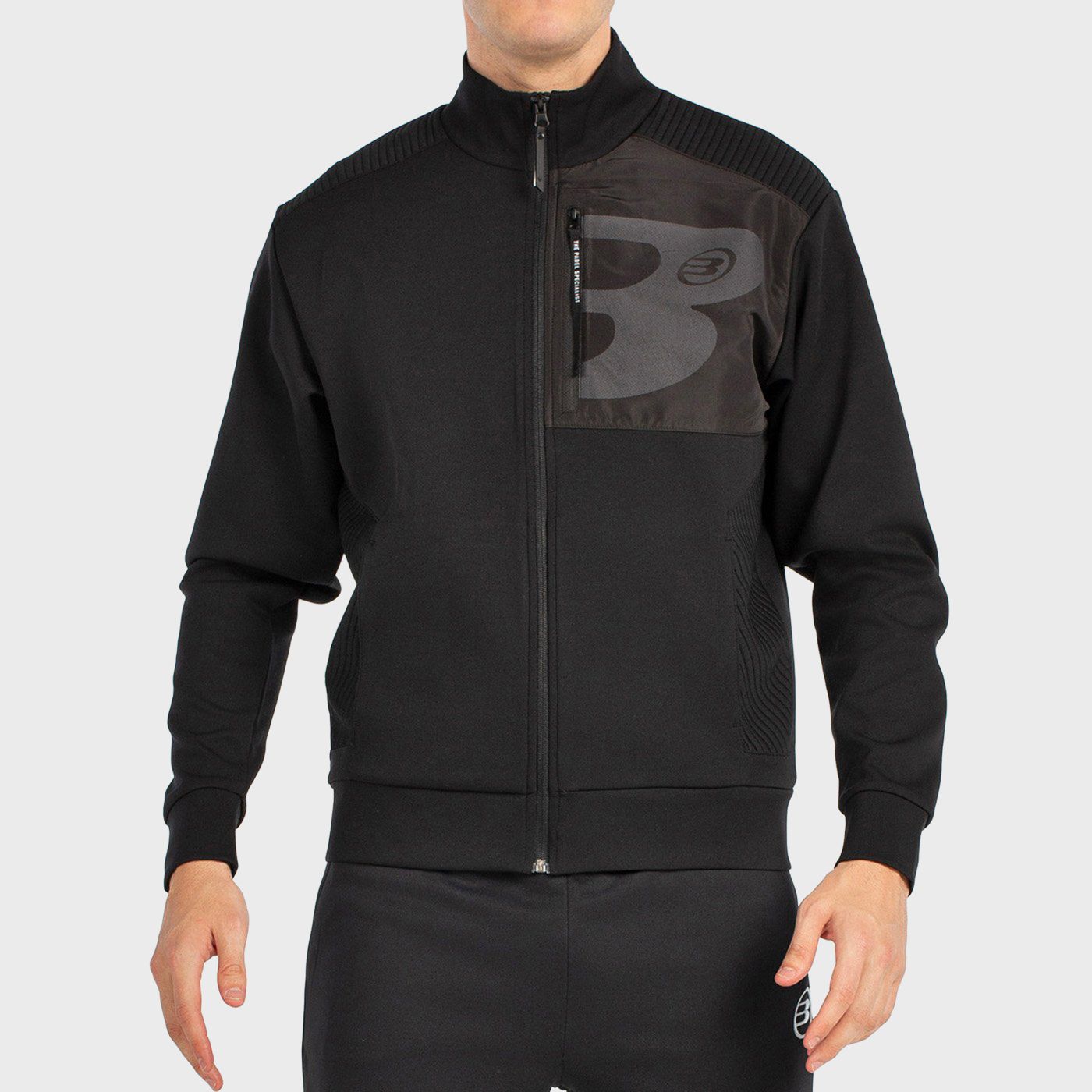 tienda de padel Madrid, tienda de padel online, tienda de padel españa, tienda de padel en linea, SUDADERA BULLPADEL BREEN NEGRO
