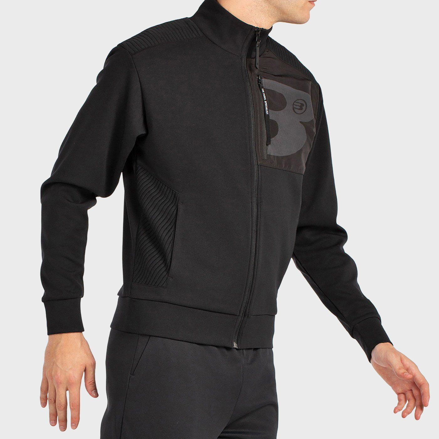 tienda de padel Madrid, tienda de padel online, tienda de padel españa, tienda de padel en linea, SUDADERA BULLPADEL BREEN NEGRO