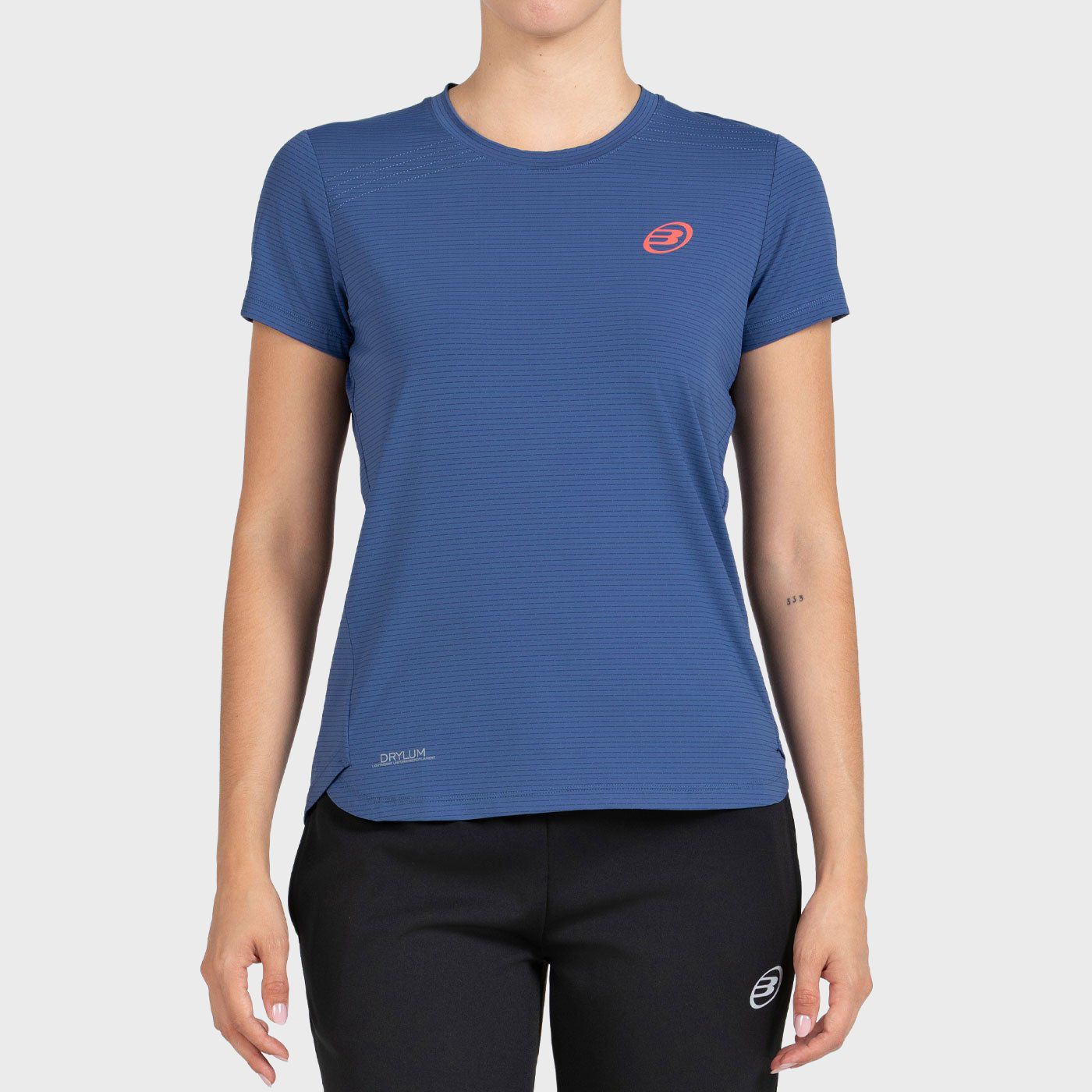 T-SHIRT BULLPADEL CHAMUY BLU OMBRETTO
