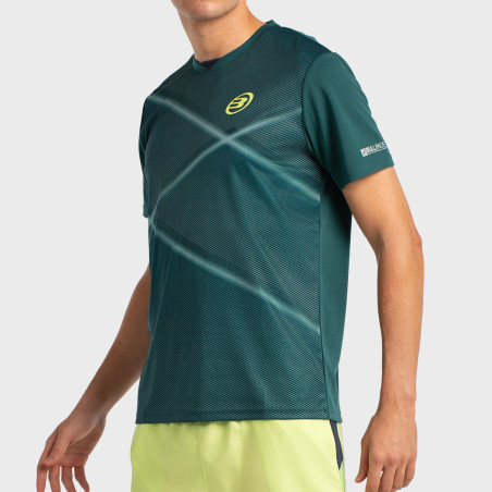 T-SHIRT BULLPADEL LADRA VERT FONCÉ