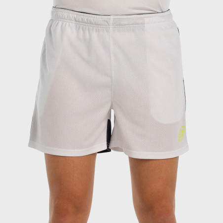tienda de padel Madrid, tienda de padel online, tienda de padel españa, tienda de padel en linea, SHORT BULLPADEL LARACHA  BLANC