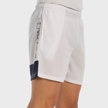 tienda de padel Madrid, tienda de padel online, tienda de padel españa, tienda de padel en linea, SHORT BULLPADEL LARACHA  BLANC