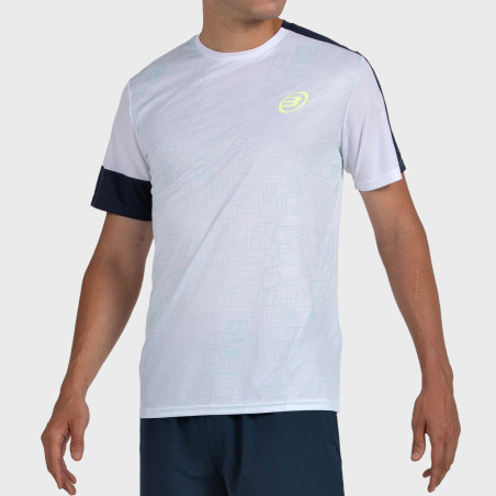 tienda de padel Madrid, tienda de padel online, tienda de padel españa, tienda de padel en linea, CAMISETA BULLPADEL LEIDO BLANC