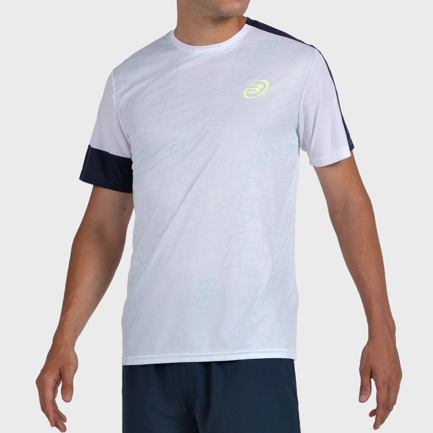 tienda de padel Madrid, tienda de padel online, tienda de padel españa, tienda de padel en linea, CAMISETA BULLPADEL LEIDO BLANC