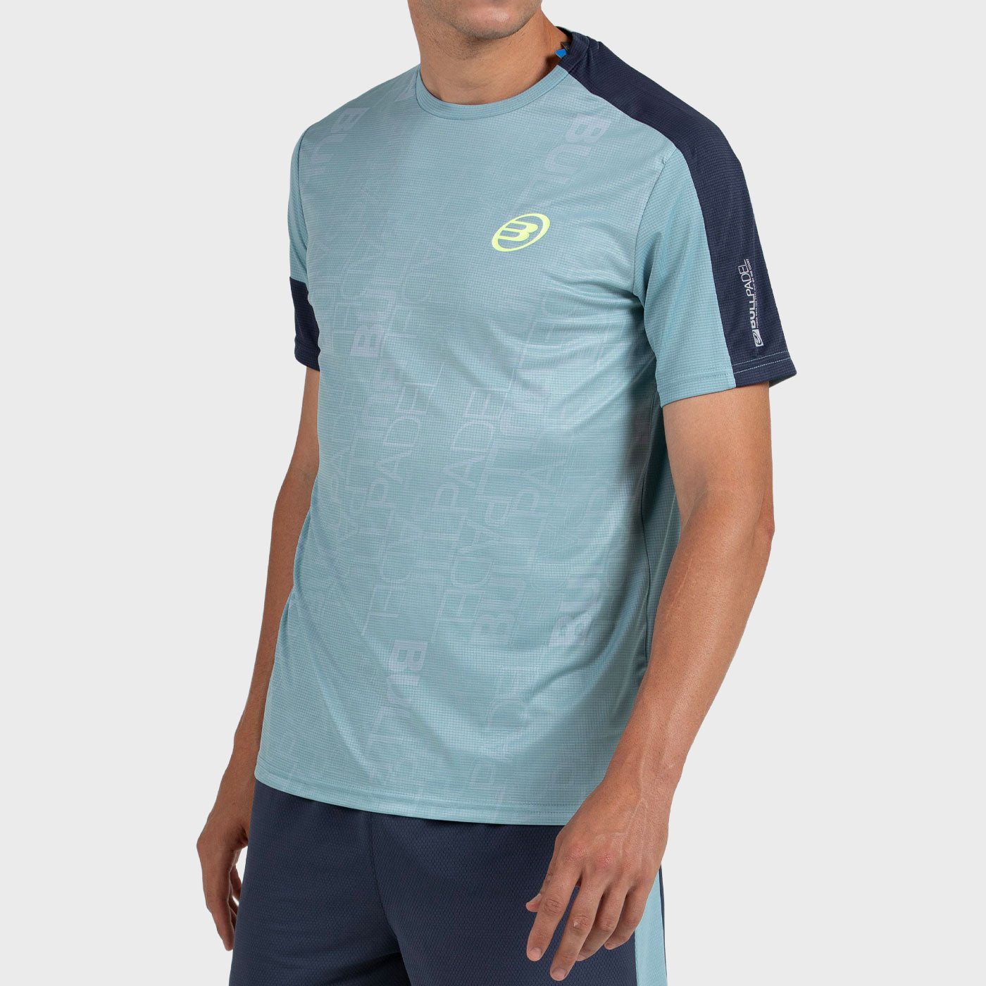 tienda de padel Madrid, tienda de padel online, tienda de padel españa, tienda de padel en linea, CAMISETA BULLPADEL LEIDO VERDE