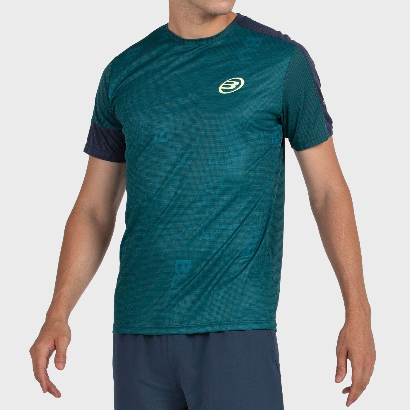 tienda de padel Madrid, tienda de padel online, tienda de padel españa, tienda de padel en linea, CAMISETA BULLPADEL LEIDO VERDE