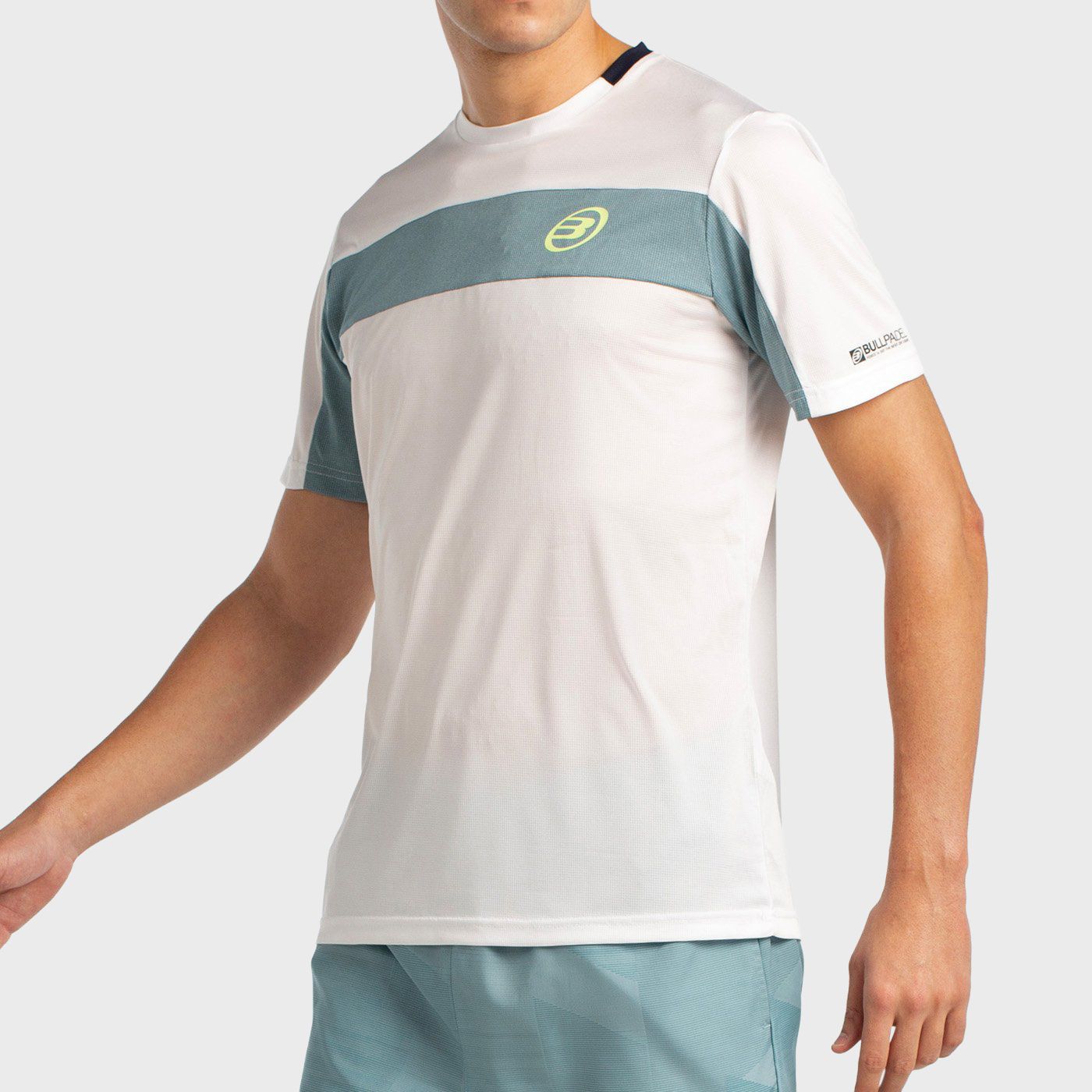 tienda de padel Madrid, tienda de padel online, tienda de padel españa, tienda de padel en linea, CAMISETA BULLPADEL LIBIO BLANC