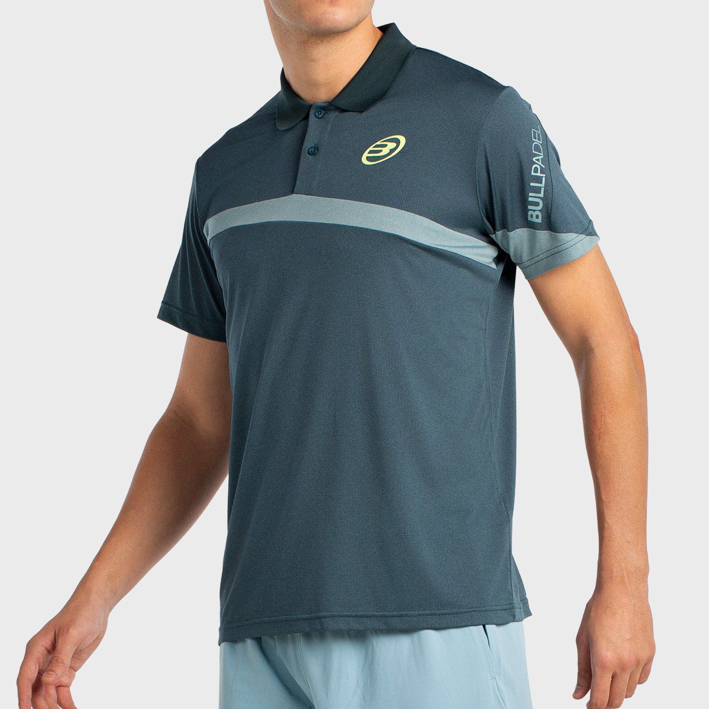 tienda de padel Madrid, tienda de padel online, tienda de padel españa, tienda de padel en linea, POLO BULLPADEL LUCIR VERDE OSC