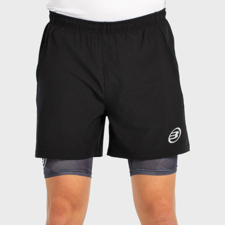 tienda de padel Madrid, tienda de padel online, tienda de padel españa, tienda de padel en linea, SHORT BULLPADEL MANZAN NEGRO