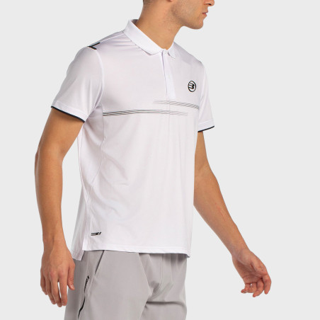 tienda de padel Madrid, tienda de padel online, tienda de padel españa, tienda de padel en linea, POLO BULLPADEL MENKAR BLANCO