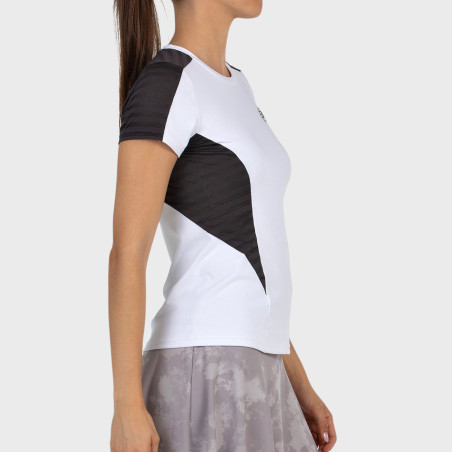 tienda de padel Madrid, tienda de padel online, tienda de padel españa, tienda de padel en linea, CAMISETA BULLPADEL DUMIA BLANC