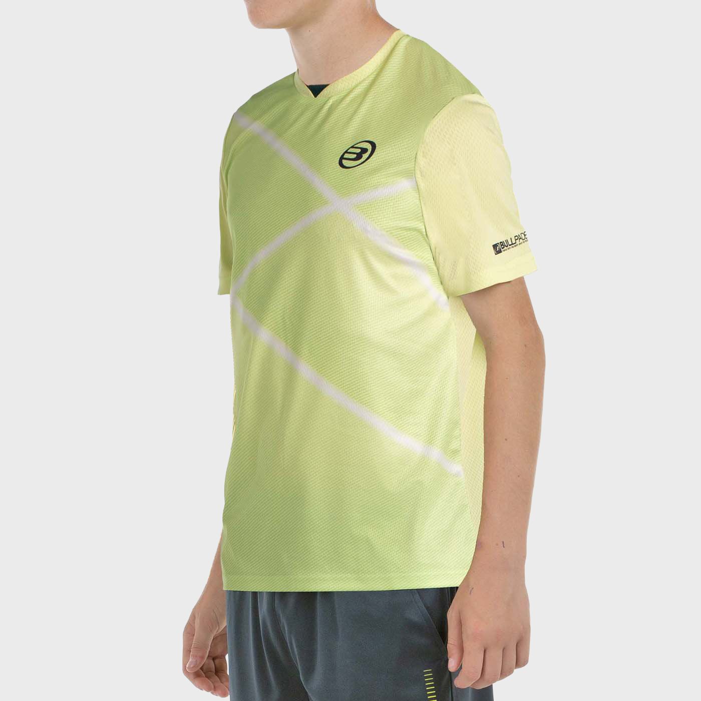 tienda de padel Madrid, tienda de padel online, tienda de padel españa, tienda de padel en linea, CAMISETA BULLPADEL LADRA J LIM