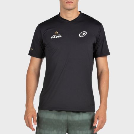 tienda de padel Madrid, tienda de padel online, tienda de padel españa, tienda de padel en linea, CAMISETA BULLPADEL PERICO NEGR