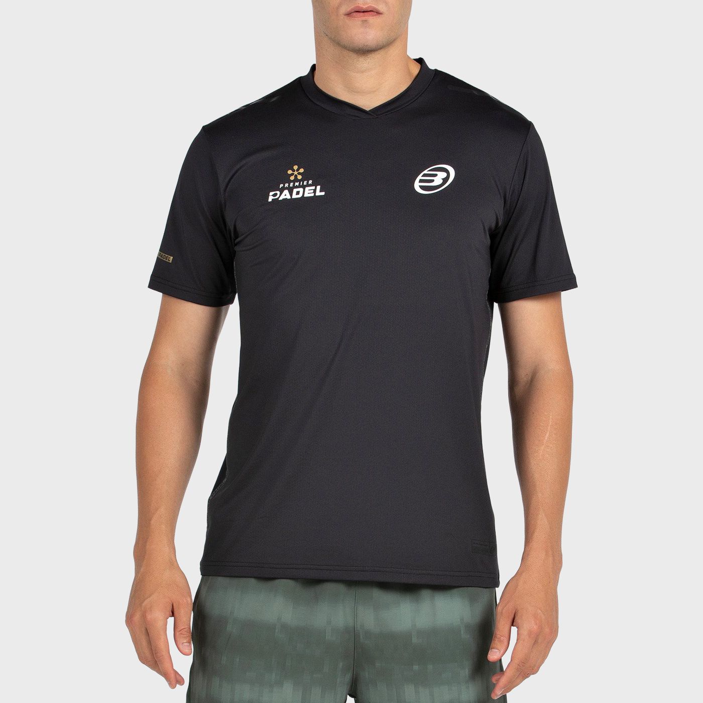 tienda de padel Madrid, tienda de padel online, tienda de padel españa, tienda de padel en linea, CAMISETA BULLPADEL PERICO NEGR