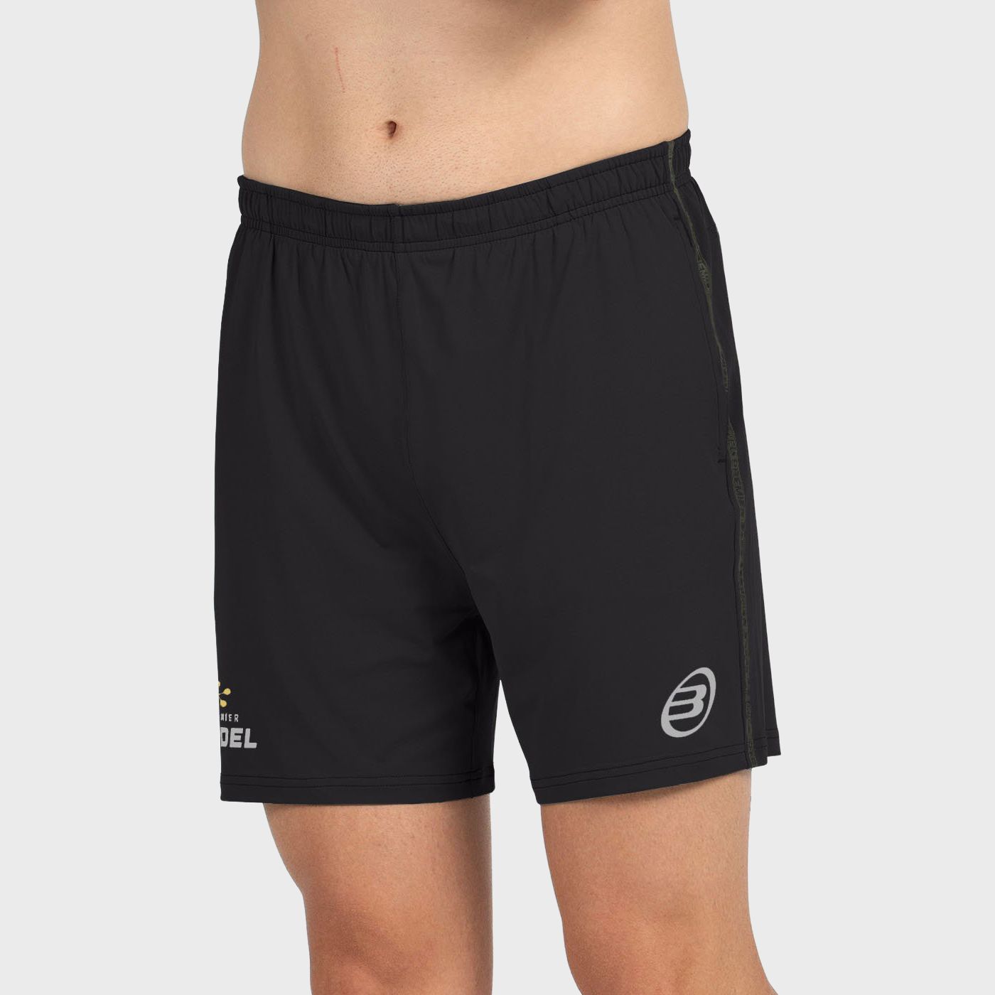 tienda de padel Madrid, tienda de padel online, tienda de padel españa, tienda de padel en linea, SHORT BULLPADEL PREUX NEGRO