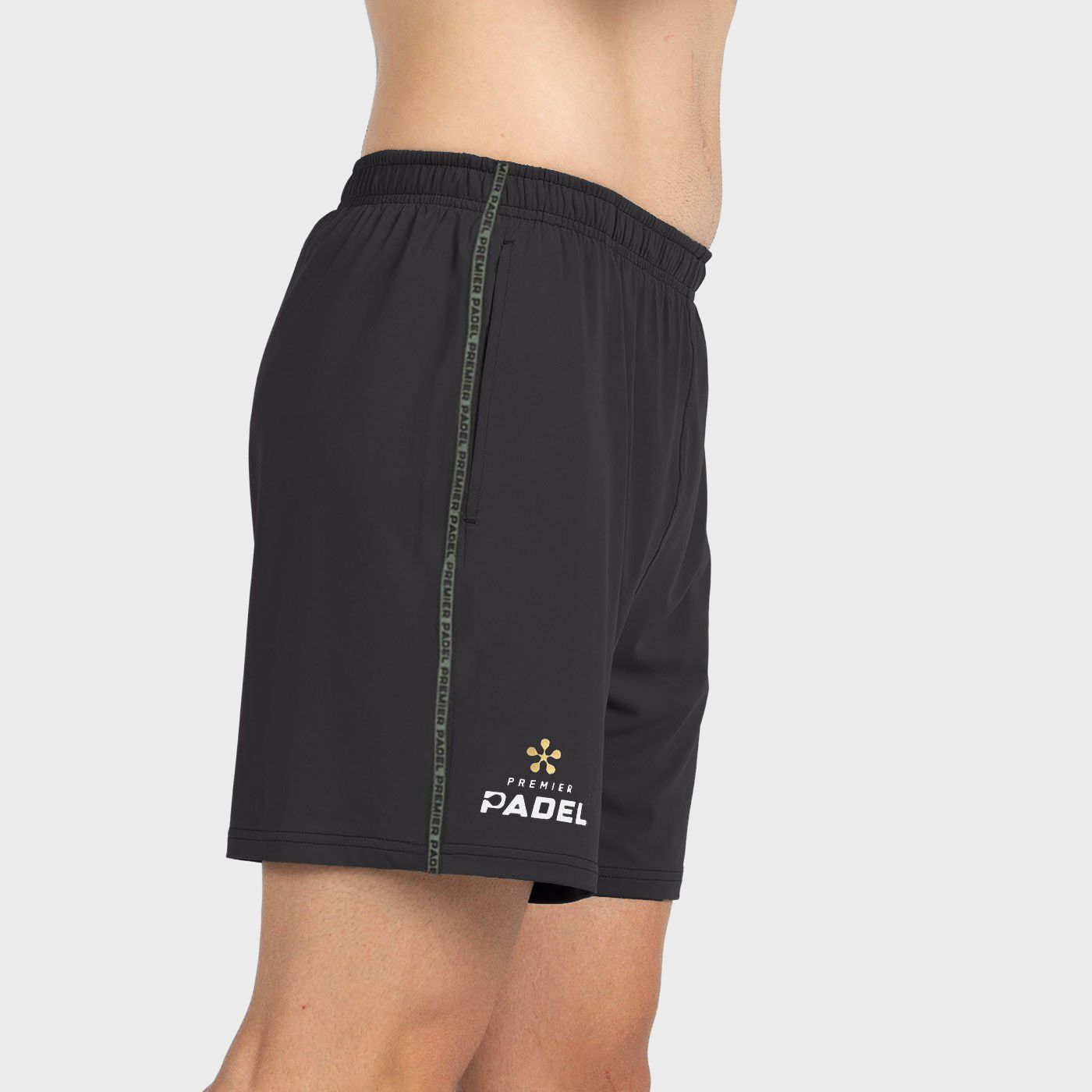 tienda de padel Madrid, tienda de padel online, tienda de padel españa, tienda de padel en linea, SHORT BULLPADEL PREUX NEGRO