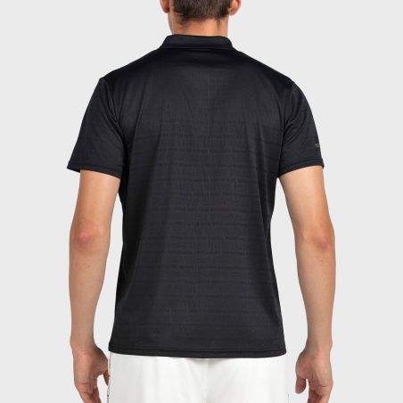 tienda de padel Madrid, tienda de padel online, tienda de padel españa, tienda de padel en linea, POLO BULLPADEL POMPIER NEGRO