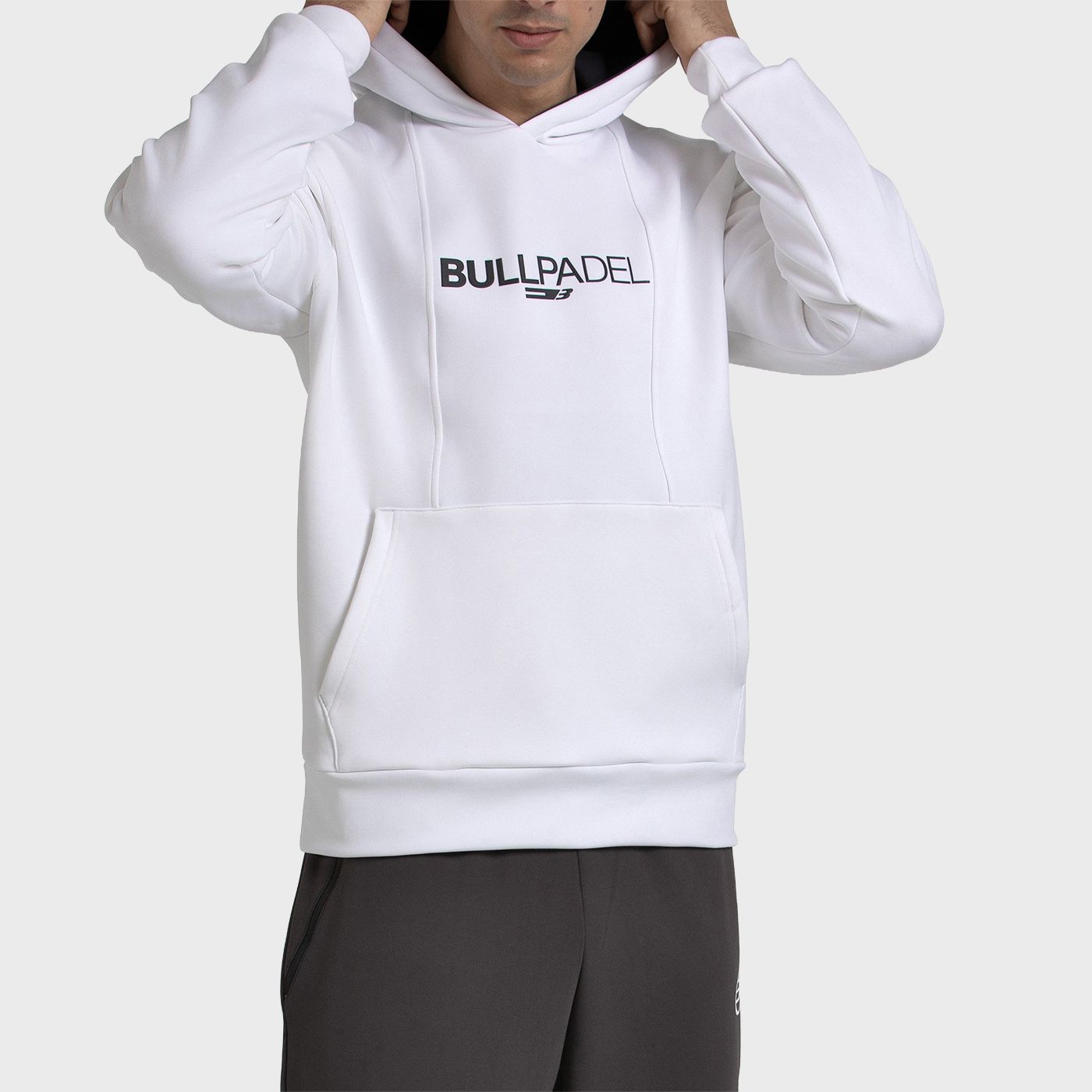 tienda de padel Madrid, tienda de padel online, tienda de padel españa, tienda de padel en linea, SUDADERA BULLPADEL ACUBE BLANC