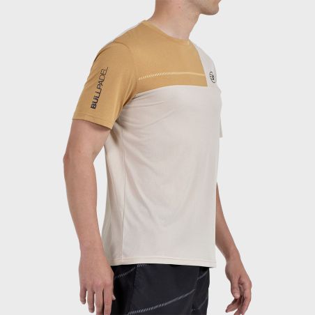 tienda de padel Madrid, tienda de padel online, tienda de padel españa, tienda de padel en linea, CAMISETA BULLPADEL CACIN BEIGE