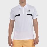 tienda de padel Madrid, tienda de padel online, tienda de padel españa, tienda de padel en linea, POLO BULLPADEL CALZADIL BLANCO