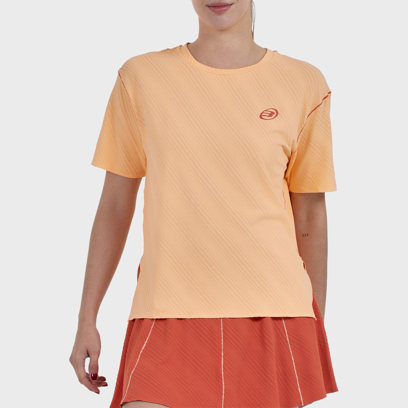 CAMISETA BULLPADEL ALMOIN NARANJA PASTEL