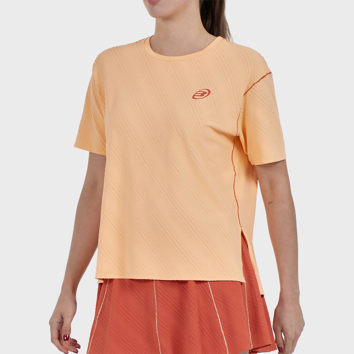 CAMISETA BULLPADEL ALMOIN NARANJA PASTEL