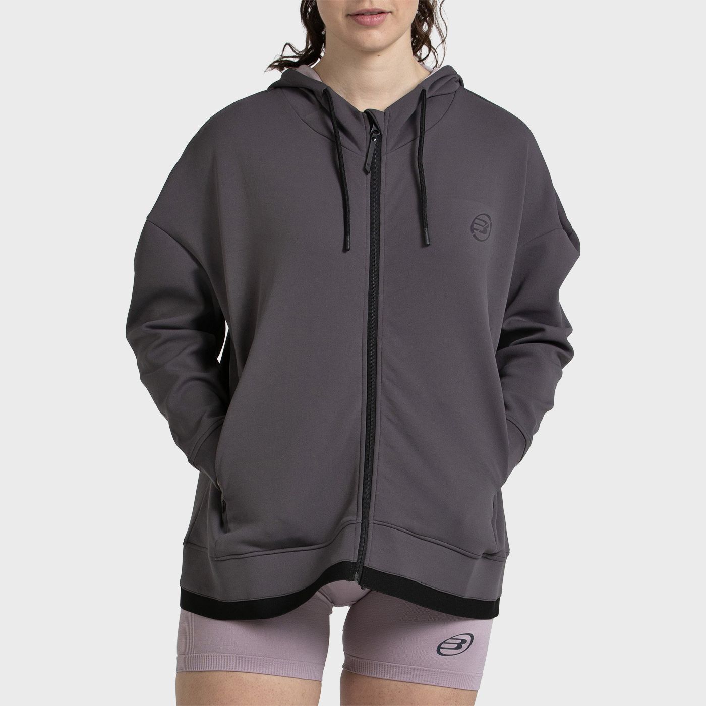 SUDADERA BULLPADEL VIDEL ANTRACITA