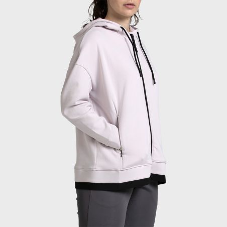 SUDADERA BULLPADEL VIDEL ROSA PALIDO