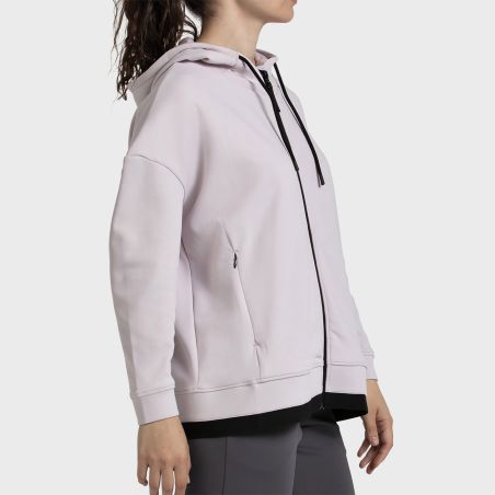 SUDADERA BULLPADEL VIDEL ROSA PALIDO