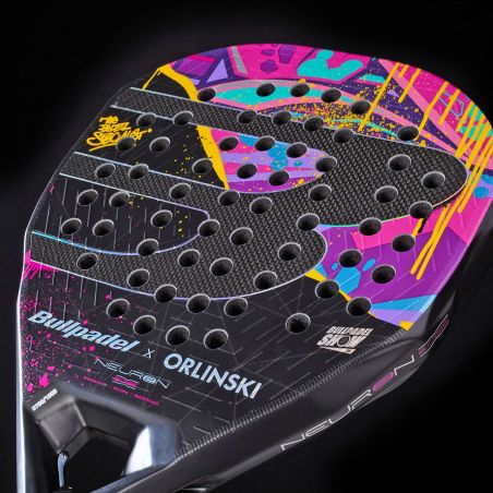RAQUETTE BULLPADEL NEURON 02 EDGE BULLPADELSHOW 06 x ORLINSKI