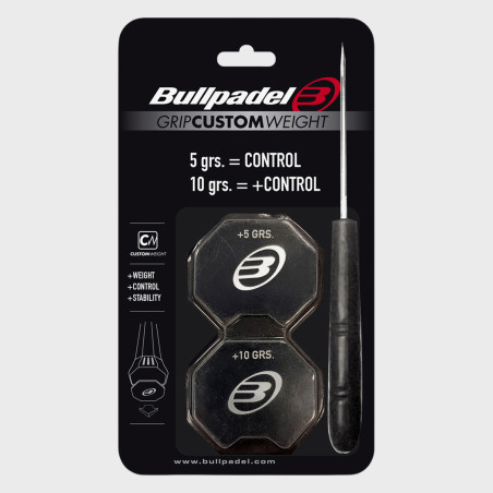 tienda de padel Madrid, tienda de padel online, tienda de padel españa, tienda de padel en linea, Grip Bullpadel Custom Weight